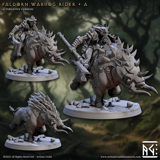 Faldorn Warhogs - 3D Printed Miniature - Fantasy Miniature -Tabletop Miniature - Tabletop Miniature - D&D - Artisan Guild DnD