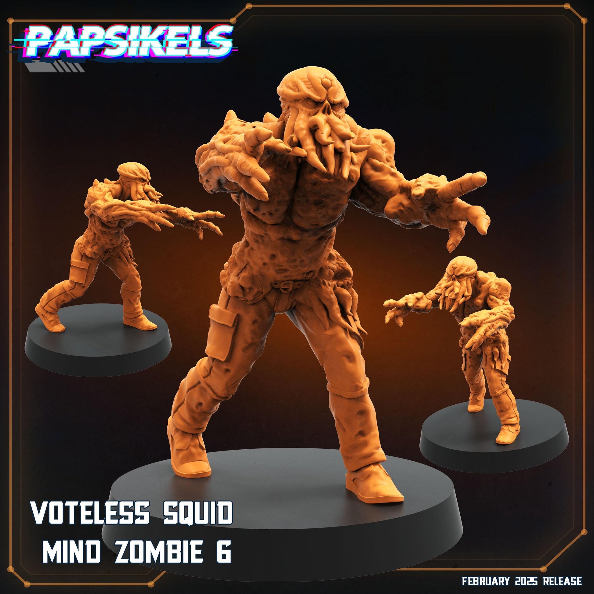 Zombie set - Resin Miniature - Tabletop miniature - Fantasy Miniature - 32mm - D&D - Sci-fi Miniature - Papsikel