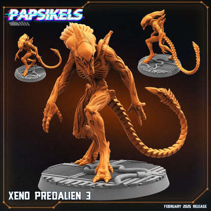 Xeno Predaliens -  Resin Miniature - Tabletop  miniature - Fantasy Miniature - 32mm - D&D -  Sci-fi Miniature - Papsikel