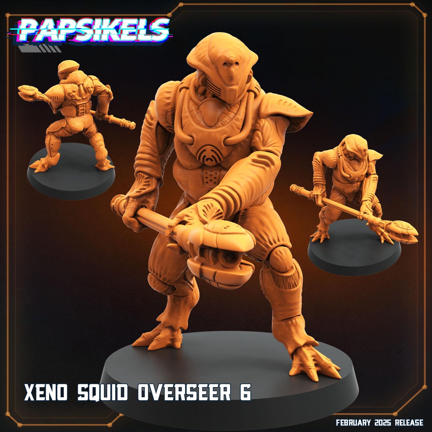 Xeno Squids - Resin Miniature - Tabletop miniature - Fantasy Miniature - 32mm - D&D - Sci-fi Miniature - Papsikel