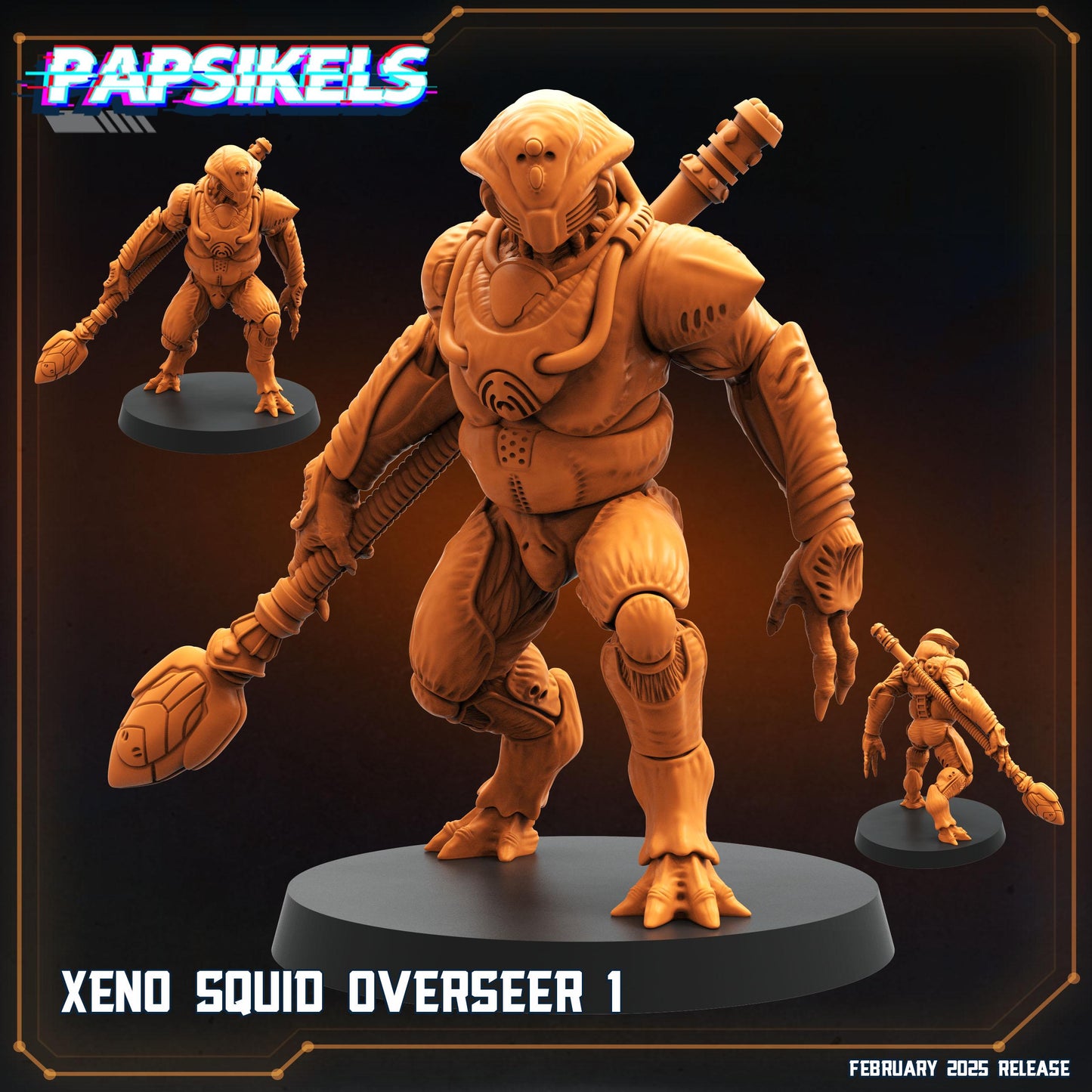 Xeno Squids - Resin Miniature - Tabletop miniature - Fantasy Miniature - 32mm - D&D - Sci-fi Miniature - Papsikel
