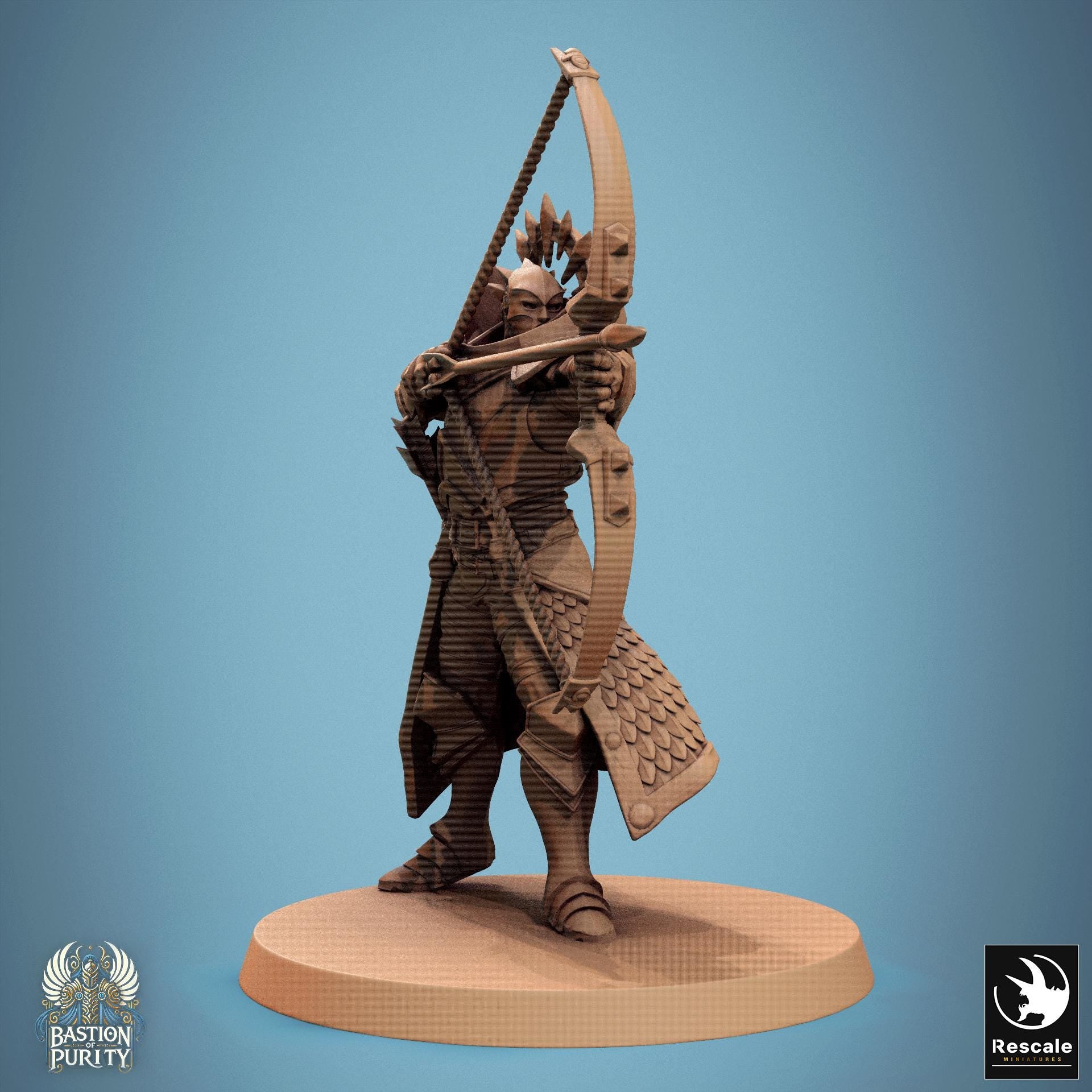 Aeterna Infantry - Archers - Resin Miniature - Tabletop miniature - Fantasy Miniature - 32mm - D&D - Sci-fi Miniature - Papsikel DnD