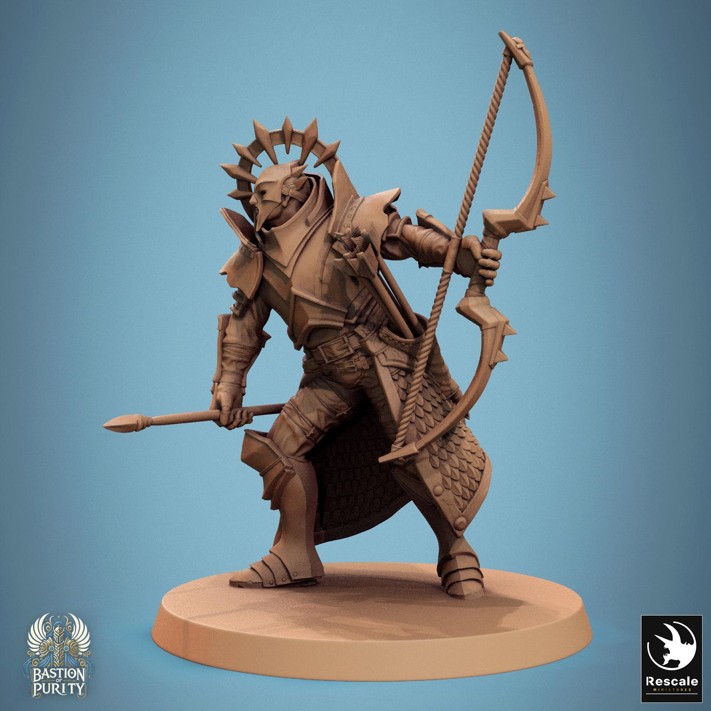 Aeterna Infantry - Archers - Resin Miniature - Tabletop miniature - Fantasy Miniature - 32mm - D&D - Sci-fi Miniature - Papsikel DnD
