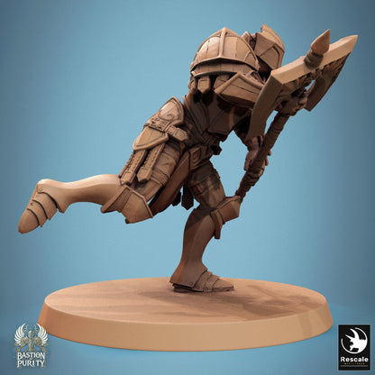 Aeterna Infantry - Soldiers 1 -  Resin Miniature - Tabletop  miniature - Fantasy Miniature - 32mm - D&D -  Sci-fi Miniature - Papsikel DnD