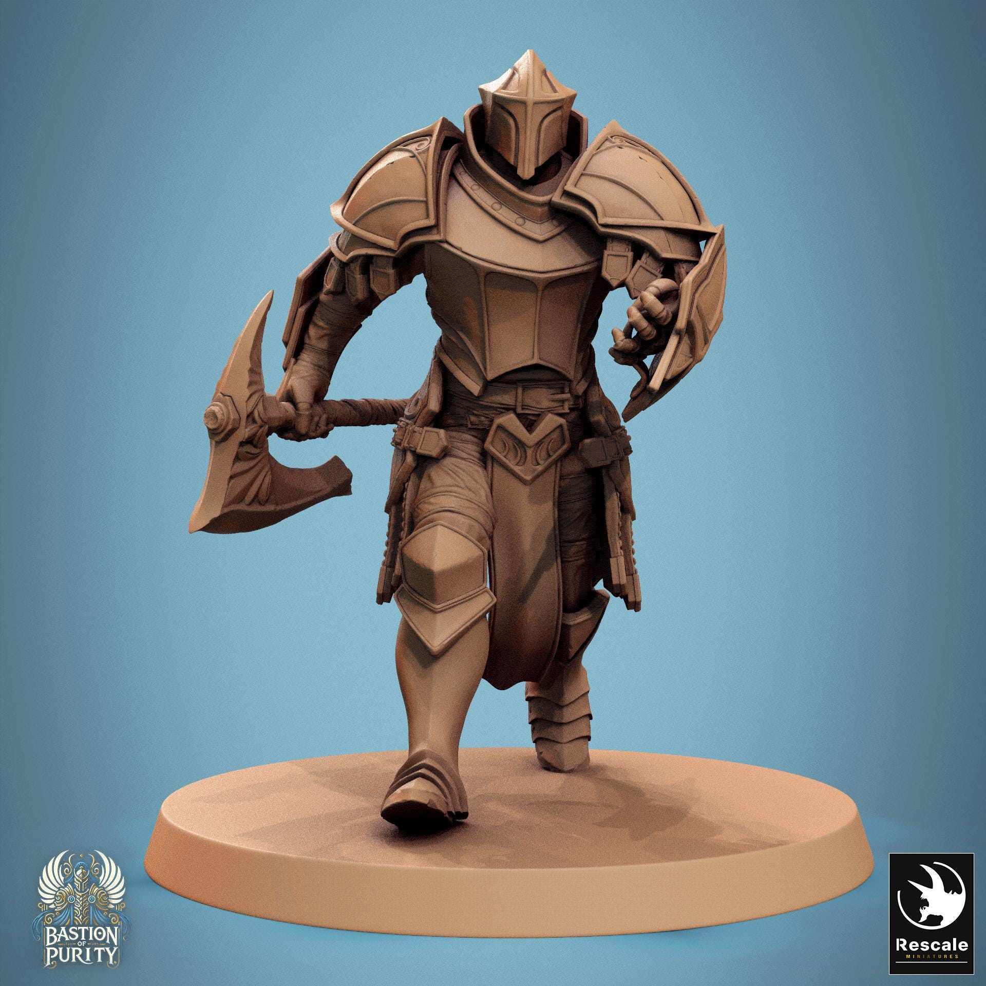 Aeterna Infantry - Soldiers 1 - Resin Miniature - Tabletop miniature - Fantasy Miniature - 32mm - D&D - Sci-fi Miniature - Papsikel DnD