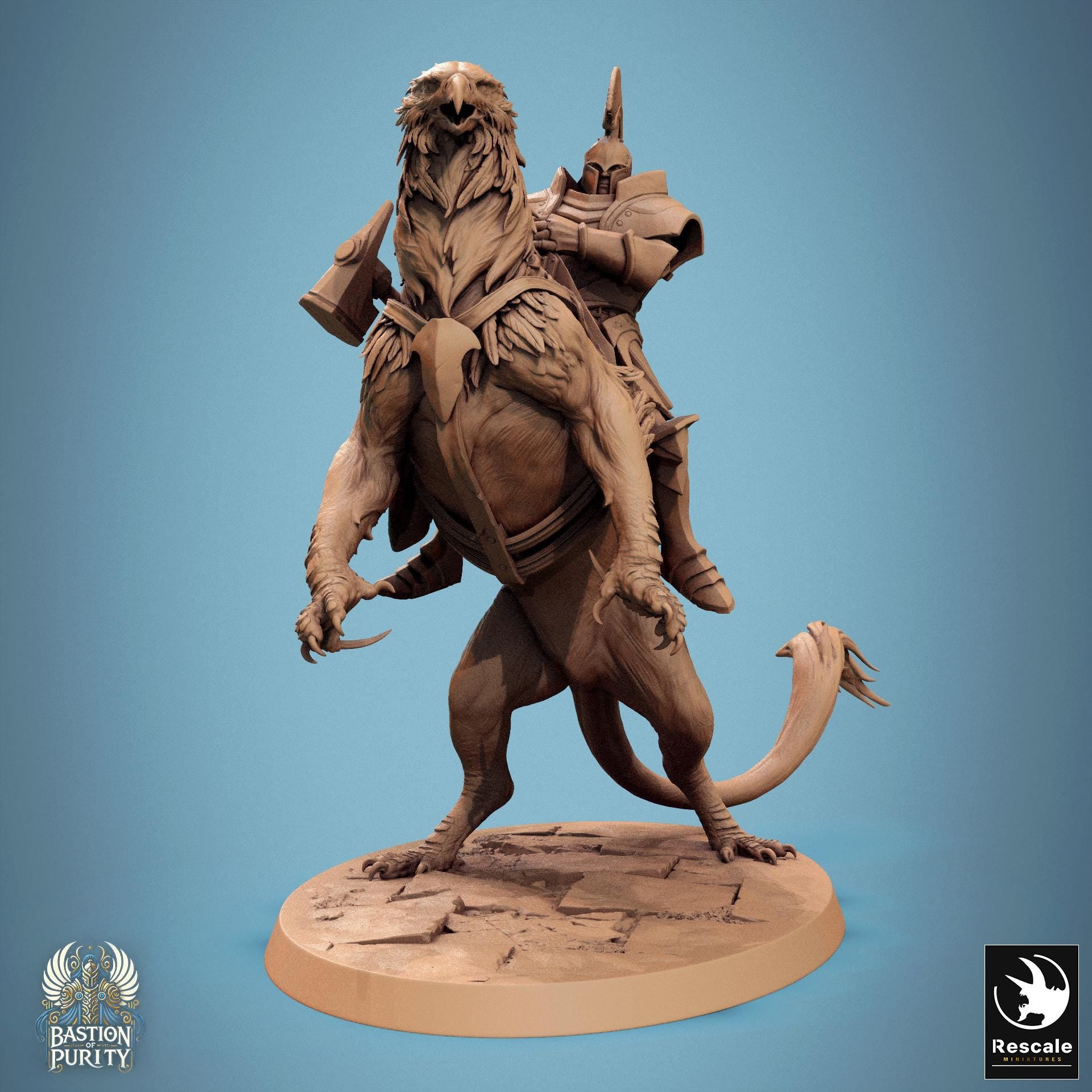 Gryph - Warriors - Resin Miniature - Tabletop miniature - Fantasy Miniature - 32mm - D&D - Sci-fi Miniature - Papsikel DnD