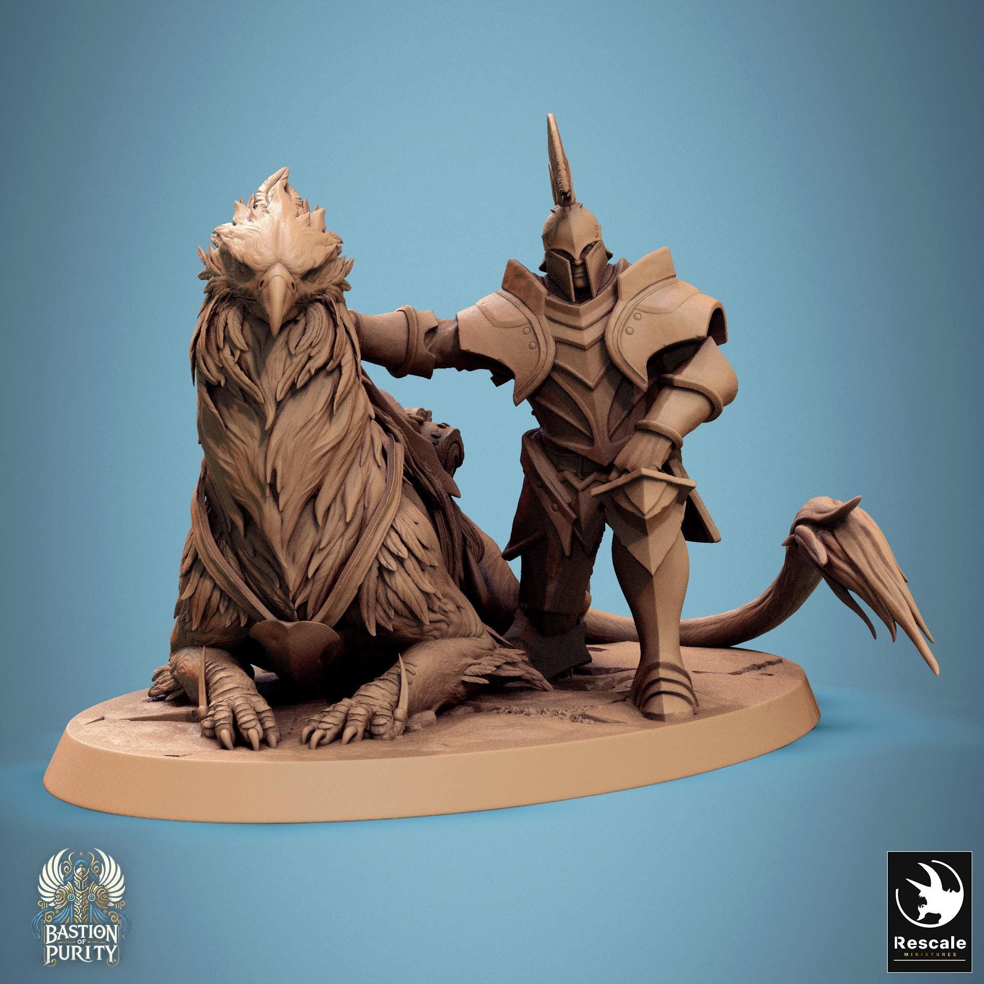 Gryph - Warriors - Resin Miniature - Tabletop miniature - Fantasy Miniature - 32mm - D&D - Sci-fi Miniature - Papsikel DnD