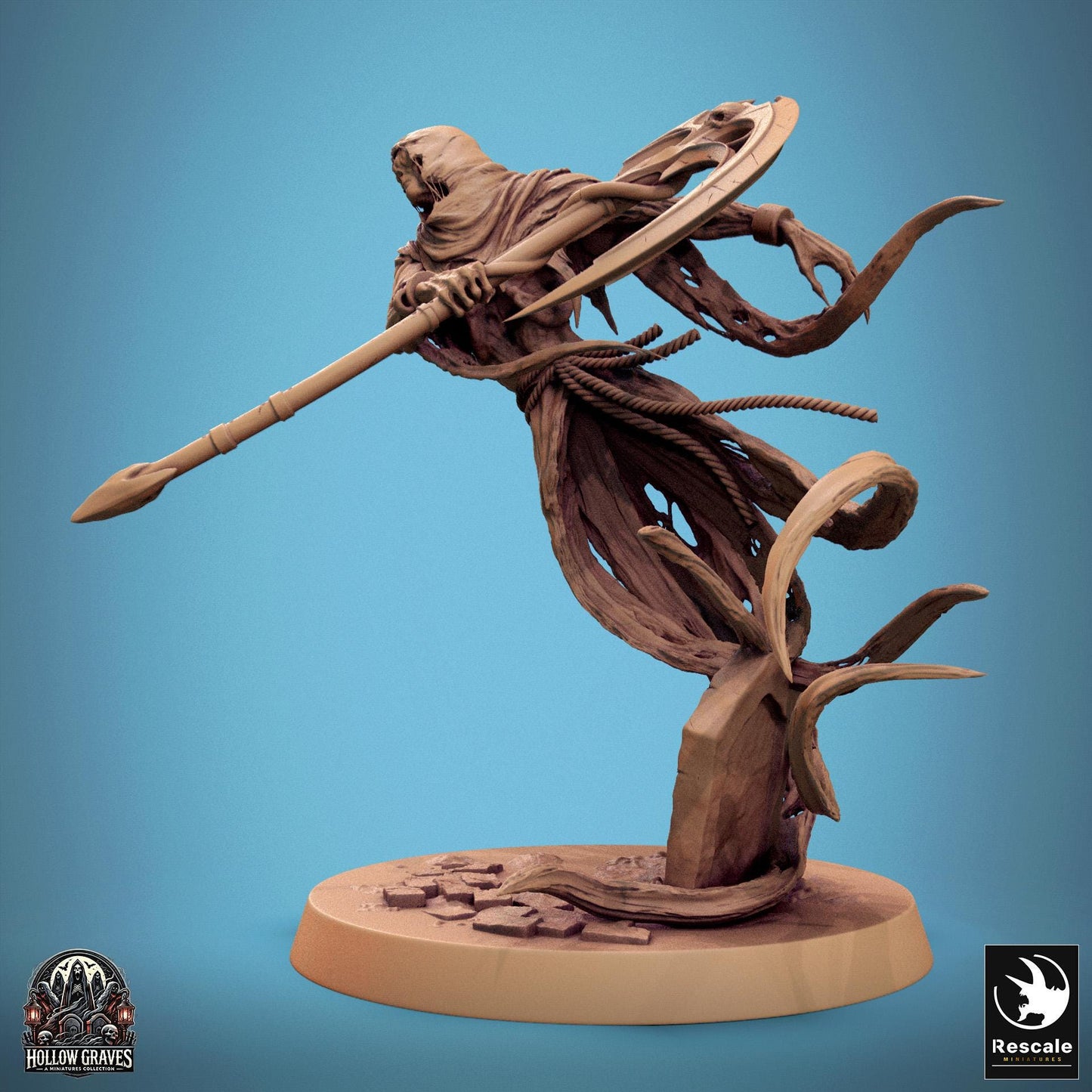 Death Ghost 1 - Resin Miniature - Tabletop miniature - Fantasy Miniature - 32mm - D&D - Sci-fi Miniature - Rescale DnD