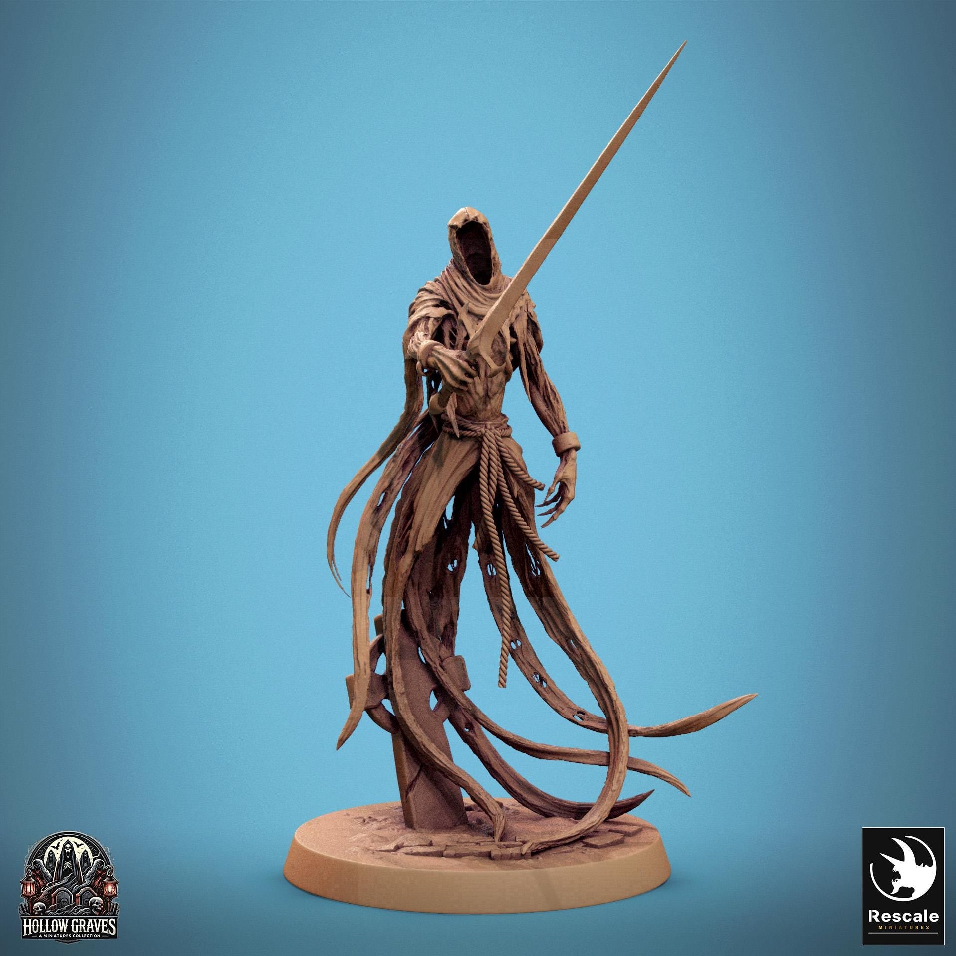 Death Ghost 2 - Resin Miniature - Tabletop miniature - Fantasy Miniature - 32mm - D&D - Sci-fi Miniature - Rescale DnD