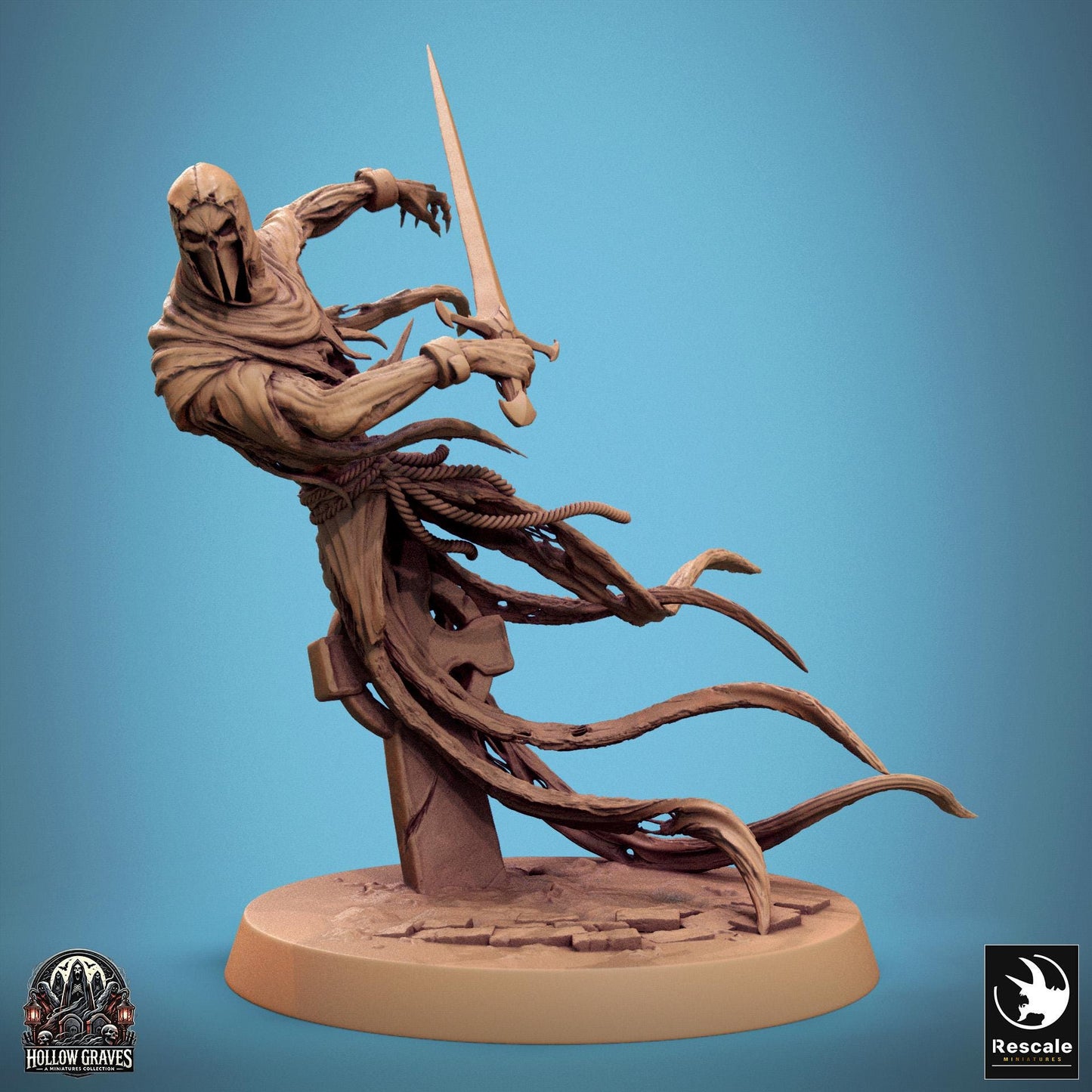 Masked Ghost - Resin Miniature - Tabletop miniature - Fantasy Miniature - 32mm - D&D - Sci-fi Miniature - Rescale DnD