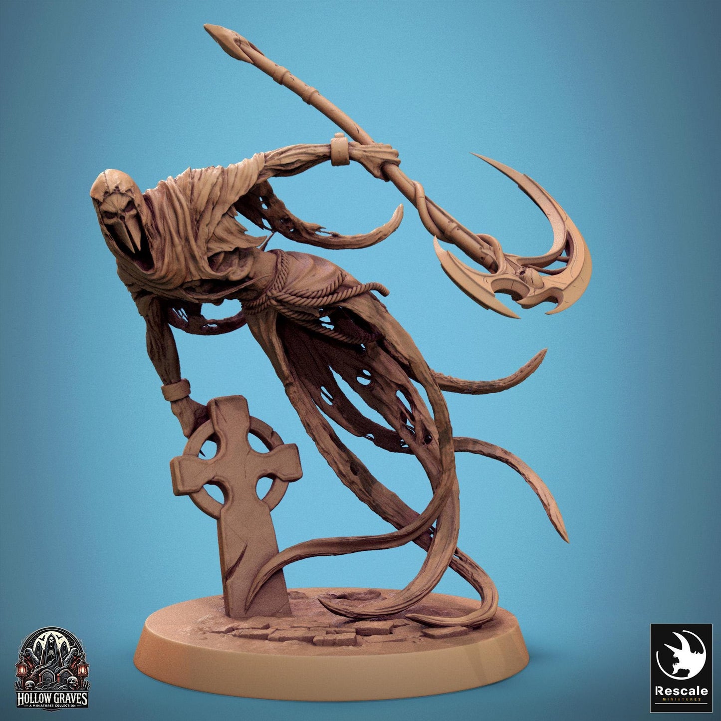 Masked Ghost 1 -  Resin Miniature - Tabletop  miniature - Fantasy Miniature - 32mm - D&D -  Sci-fi Miniature - Rescale DnD