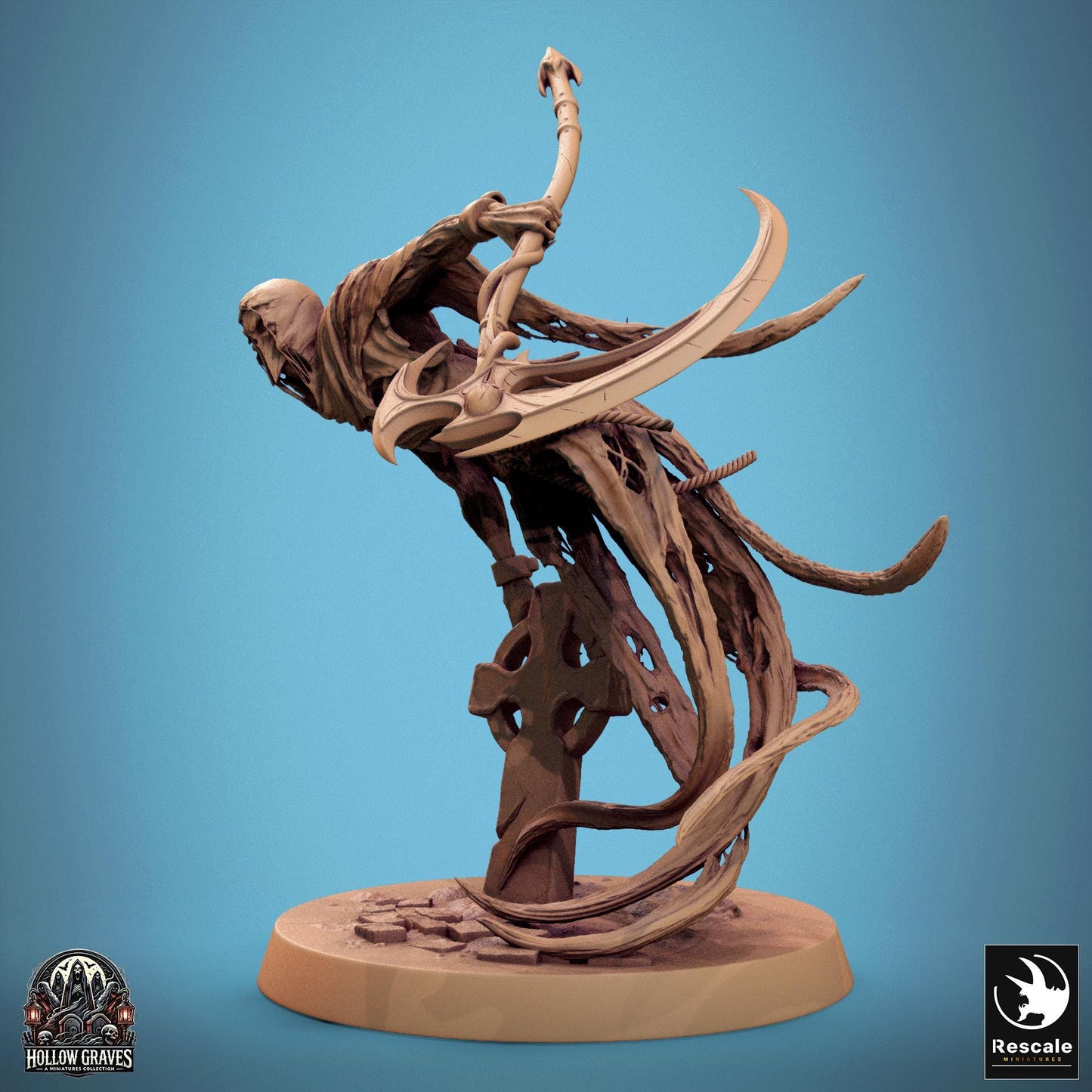Masked Ghost 1 -  Resin Miniature - Tabletop  miniature - Fantasy Miniature - 32mm - D&D -  Sci-fi Miniature - Rescale