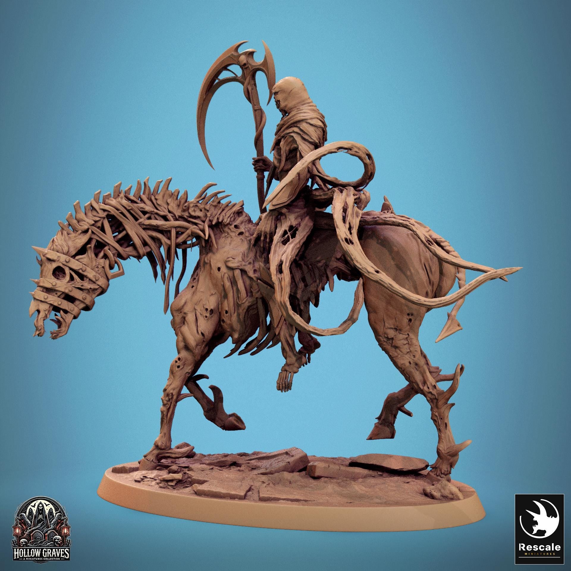 Wraithbound - Resin Miniature - Tabletop miniature - Fantasy Miniature - 32mm - D&D - Sci-fi Miniature - Rescale DnD