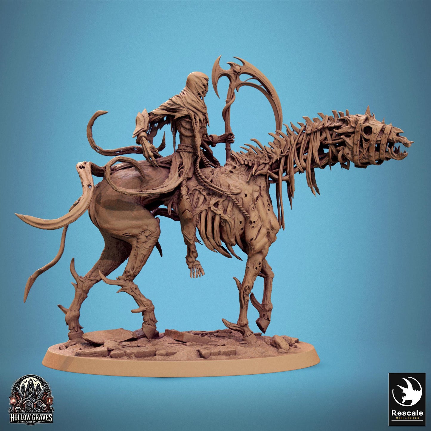 Wraithbound - Resin Miniature - Tabletop miniature - Fantasy Miniature - 32mm - D&D - Sci-fi Miniature - Rescale DnD