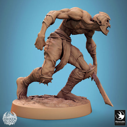 Ghoul Ravager 1 - Resin Miniature - Tabletop miniature - Fantasy Miniature - 32mm - D&D - Sci-fi Miniature - Papsikel DnD