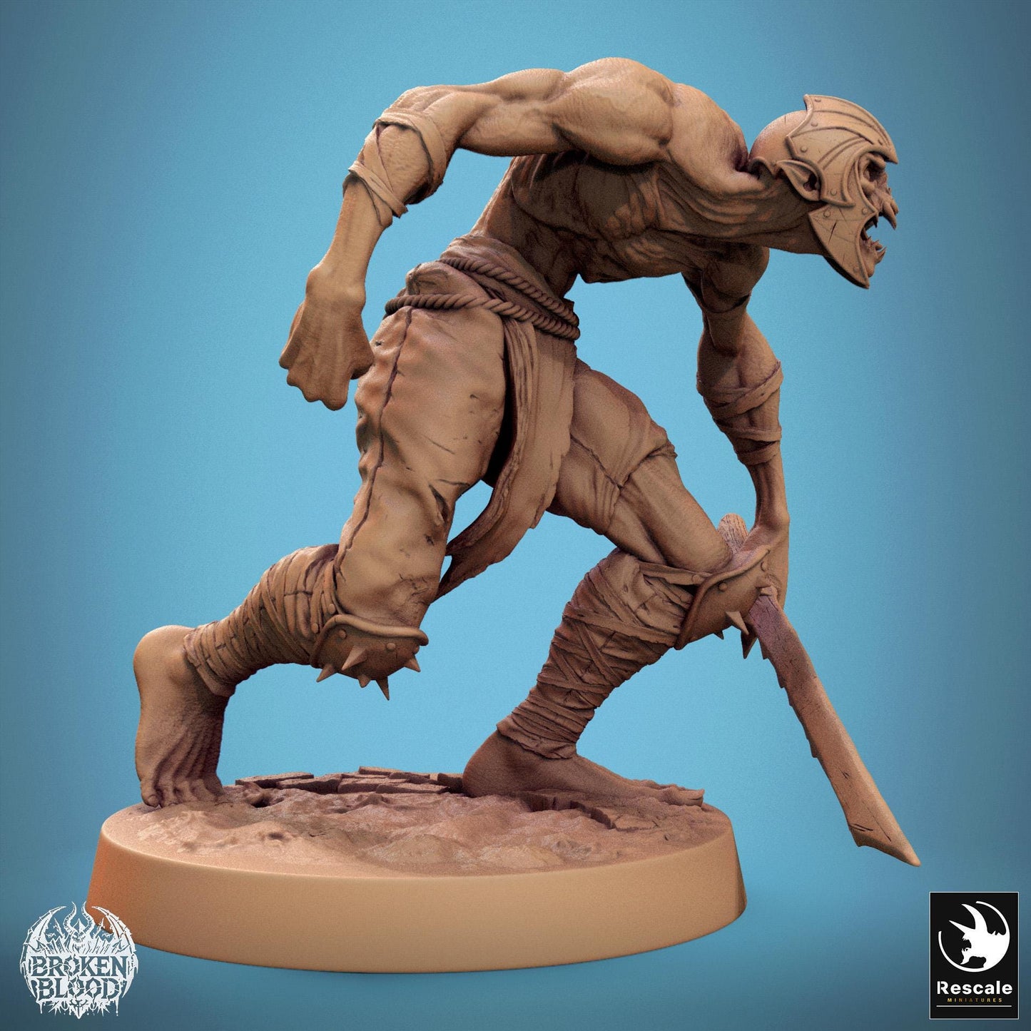 Ghoul Ravager 1 -  Resin Miniature - Tabletop  miniature - Fantasy Miniature - 32mm - D&D -  Sci-fi Miniature - Papsikel DnD