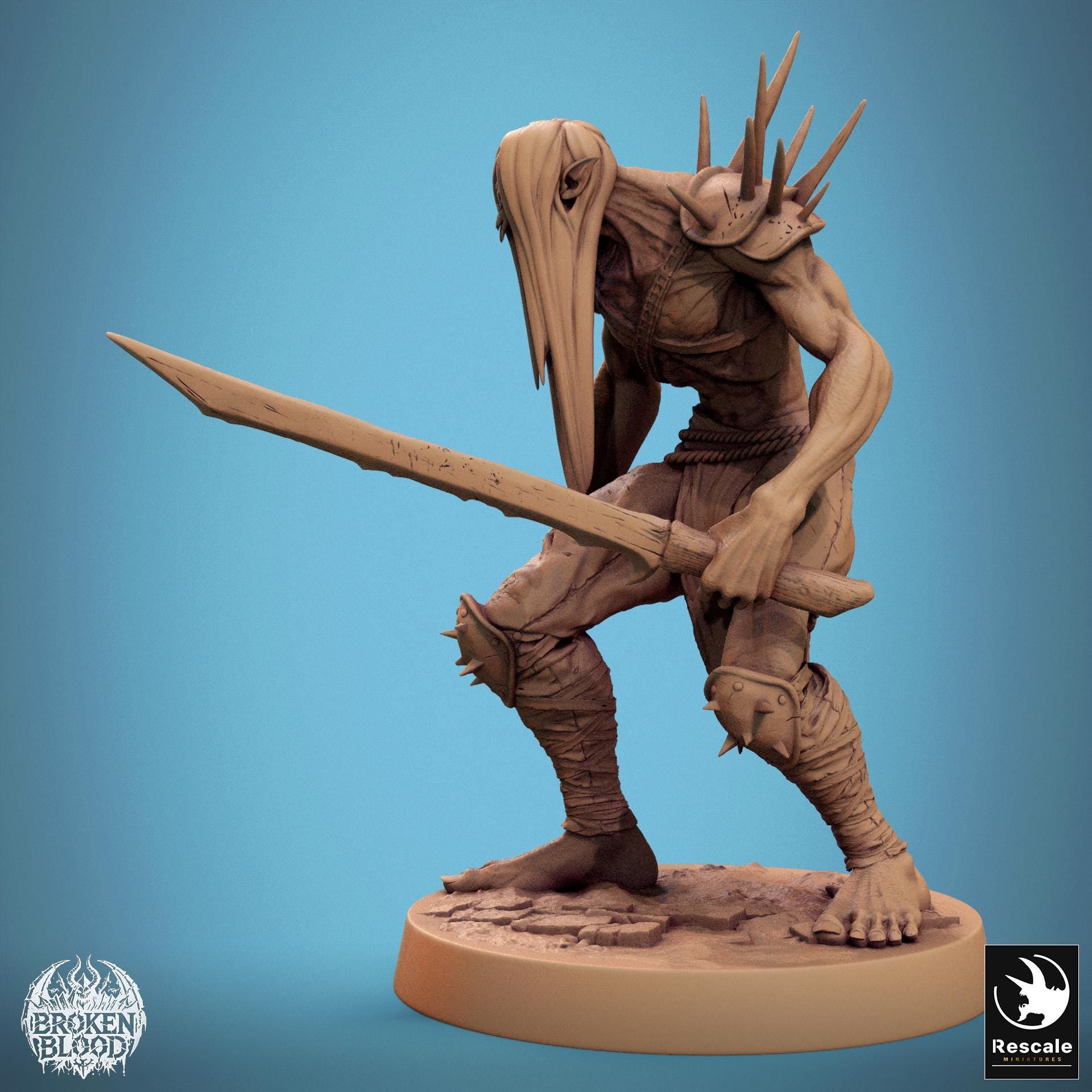 Ghoul Ravager 1 - Resin Miniature - Tabletop miniature - Fantasy Miniature - 32mm - D&D - Sci-fi Miniature - Papsikel DnD