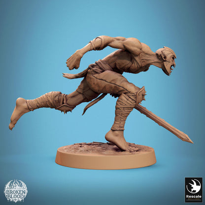 Ghoul Ravager 1 - Resin Miniature - Tabletop miniature - Fantasy Miniature - 32mm - D&D - Sci-fi Miniature - Papsikel DnD