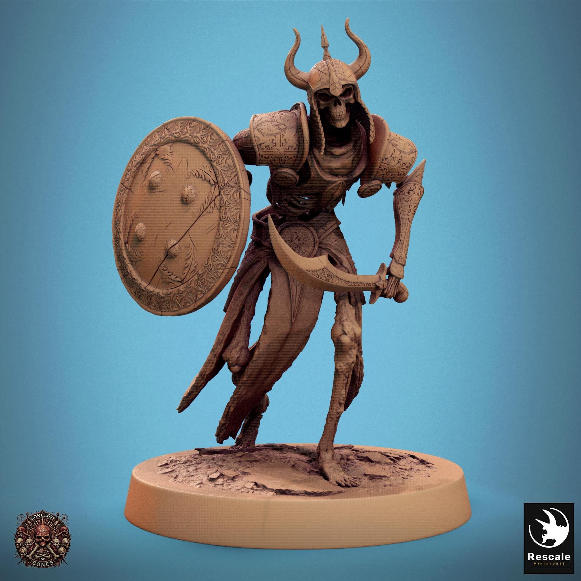 Persian Skeletons 2 - Resin Miniature - Tabletop miniature - Fantasy Miniature - 32mm - D&D - Sci-fi Miniature - Rescale DnD