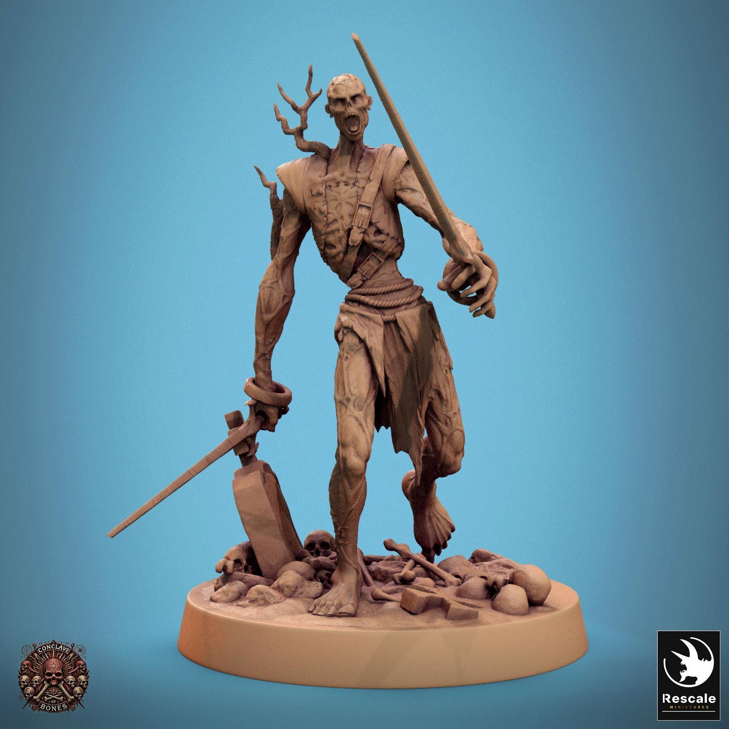 Zombie 1 - Resin Miniature - Tabletop miniature - Fantasy Miniature - 32mm - D&D - Sci-fi Miniature - Rescale DnD