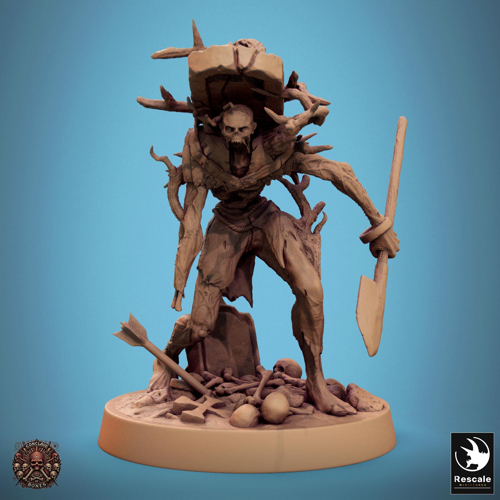 Zombie 1 - Resin Miniature - Tabletop miniature - Fantasy Miniature - 32mm - D&D - Sci-fi Miniature - Rescale DnD