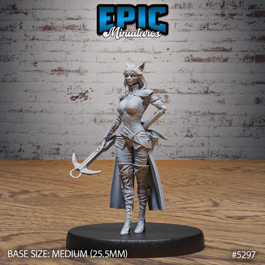 DnD Cat Burglar -  Resin Miniature - Tabletop  miniature - Fantasy Miniature - 32mm - D&D -  Sci-fi Miniature - Rescale