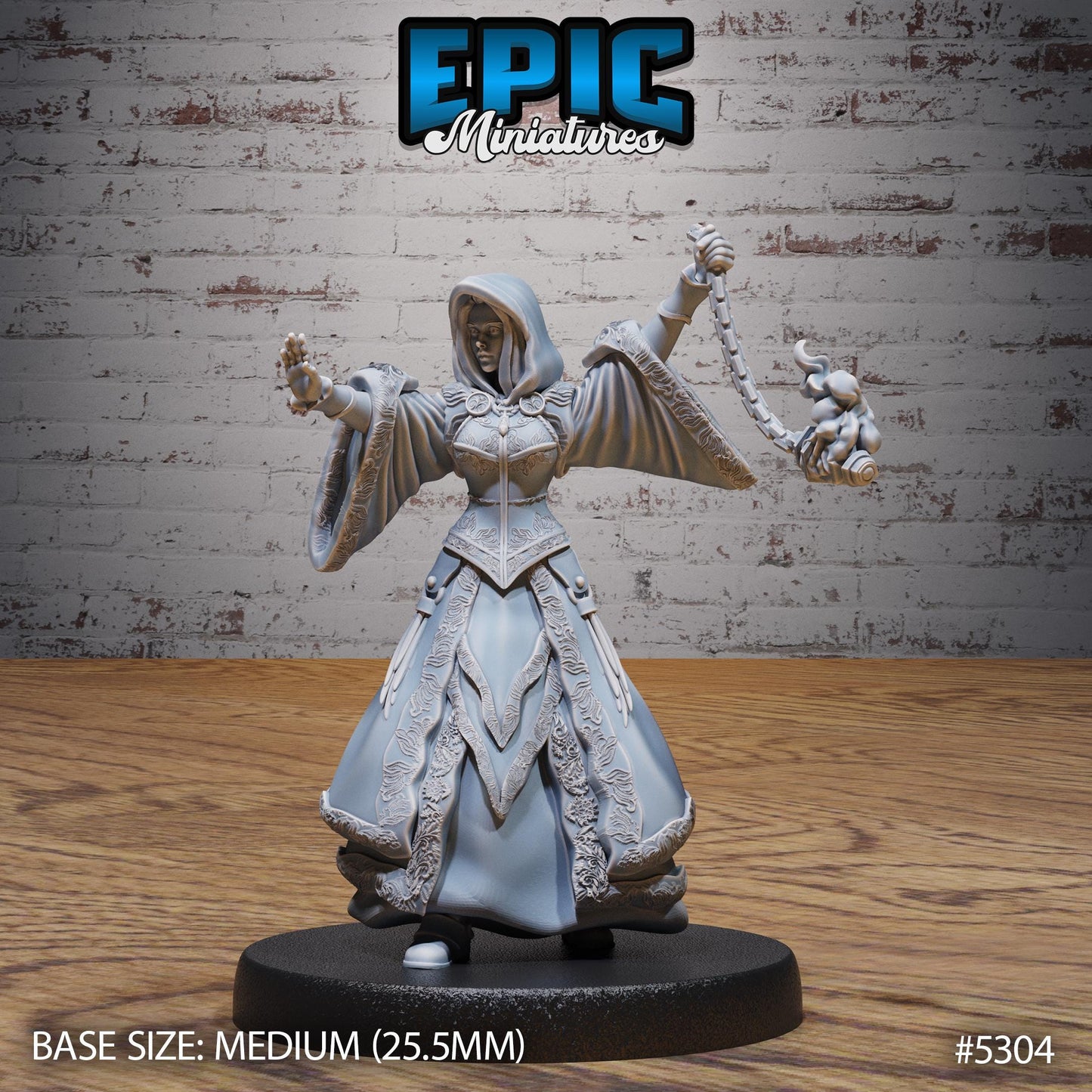 High Sorceress -  Resin Miniature - Tabletop  miniature - Fantasy Miniature - 32mm - D&D -  Sci-fi Miniature - Rescale