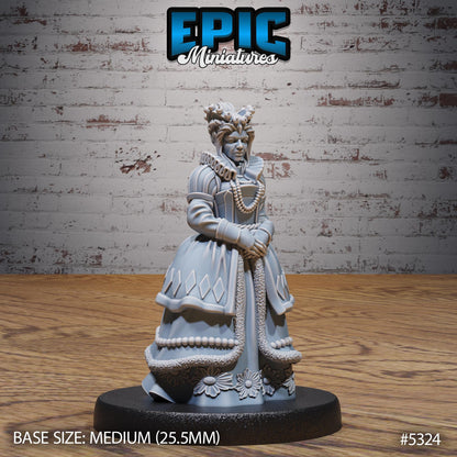 Nobles -  Resin Miniature - Tabletop  miniature - Fantasy Miniature - 32mm - D&D -  Sci-fi Miniature - Rescale