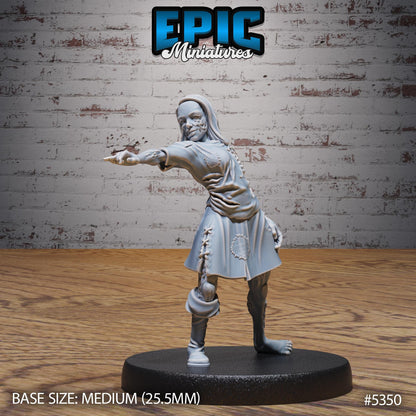 DnD Zombies -  Resin Miniature - Tabletop  miniature - Fantasy Miniature - 32mm - D&D -  Sci-fi Miniature