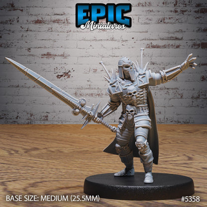 Necro Knight -  Resin Miniature - Tabletop  miniature - Fantasy Miniature - 32mm - D&D -  Sci-fi Miniature