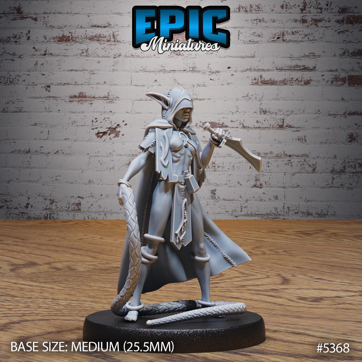 DnD Elf Vampire Lady -  Resin Miniature - Tabletop  miniature - Fantasy Miniature - 32mm - D&D -  Sci-fi Miniature