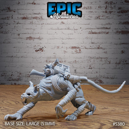 Cat Folk -  Resin Miniature - Tabletop  miniature - Fantasy Miniature - 32mm - D&D -  Sci-fi Miniature