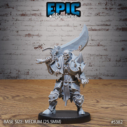 DnD Skeleton Heavy Gladiator - Resin Miniature - Tabletop miniature - Fantasy Miniature - 32mm - D&D - Sci-fi Miniature