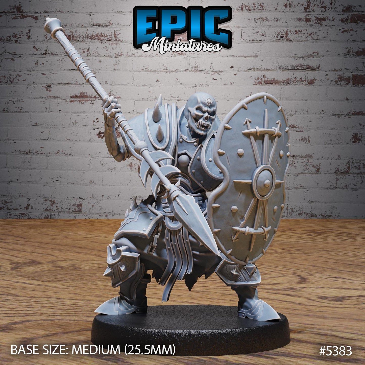 Skeleton Heavy Gladiator -  Resin Miniature - Tabletop  miniature - Fantasy Miniature - 32mm - D&D -  Sci-fi Miniature