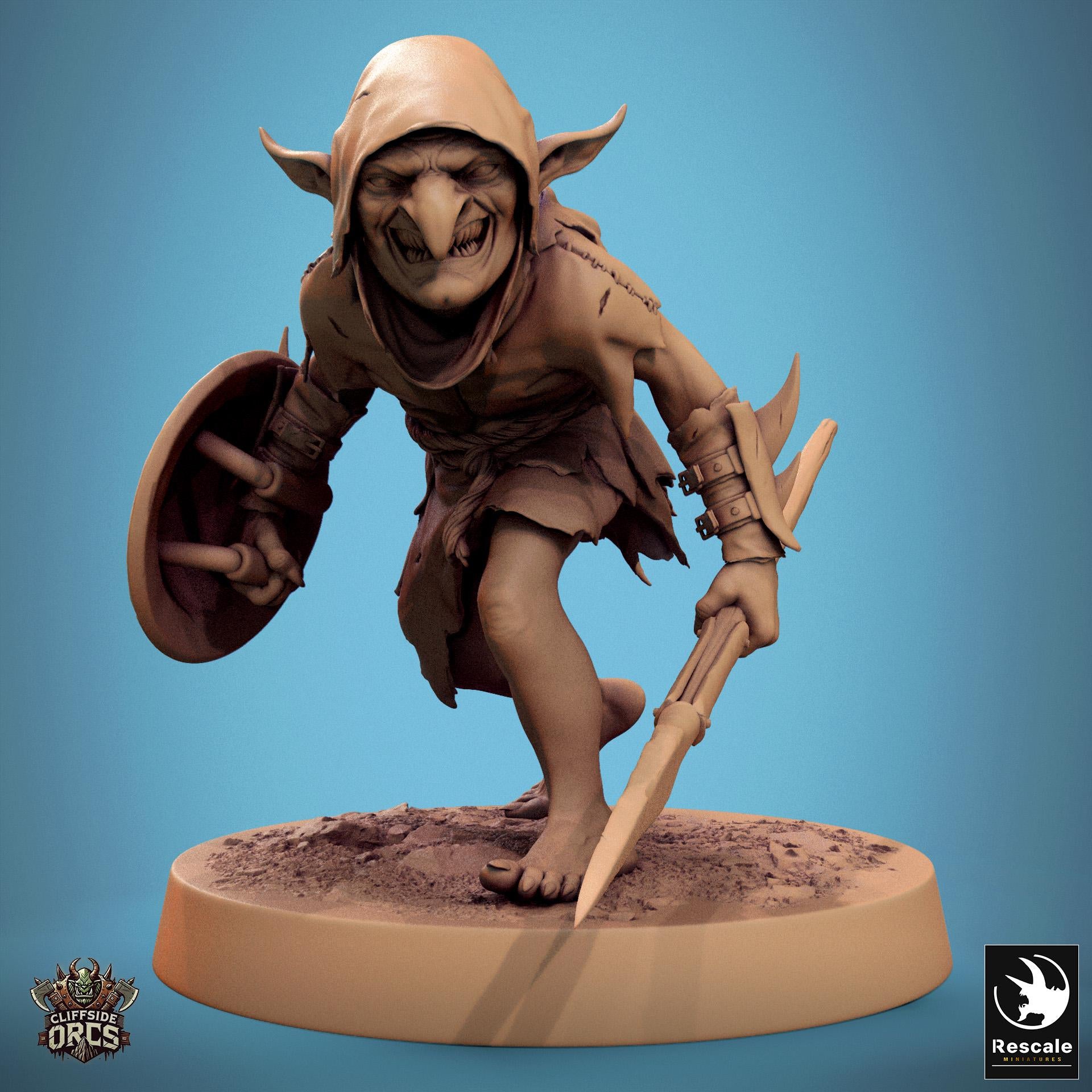 Goblins 1 - Resin Miniature - Tabletop miniature - Fantasy Miniature - 32mm - D&D - Sci-fi Miniature - Papsikel DnD