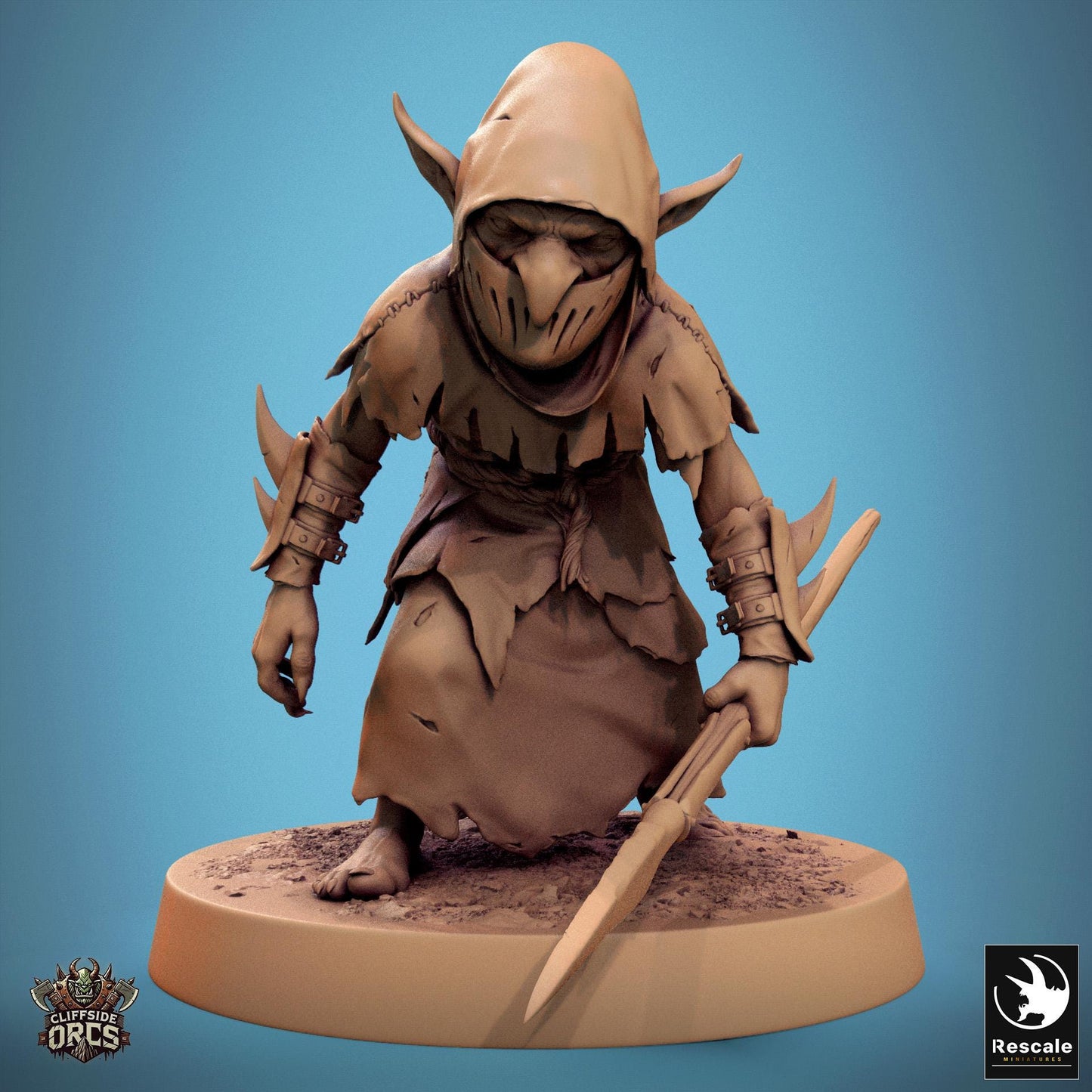 Goblins 1 -  Resin Miniature - Tabletop  miniature - Fantasy Miniature - 32mm - D&D -  Sci-fi Miniature - Papsikel DnD