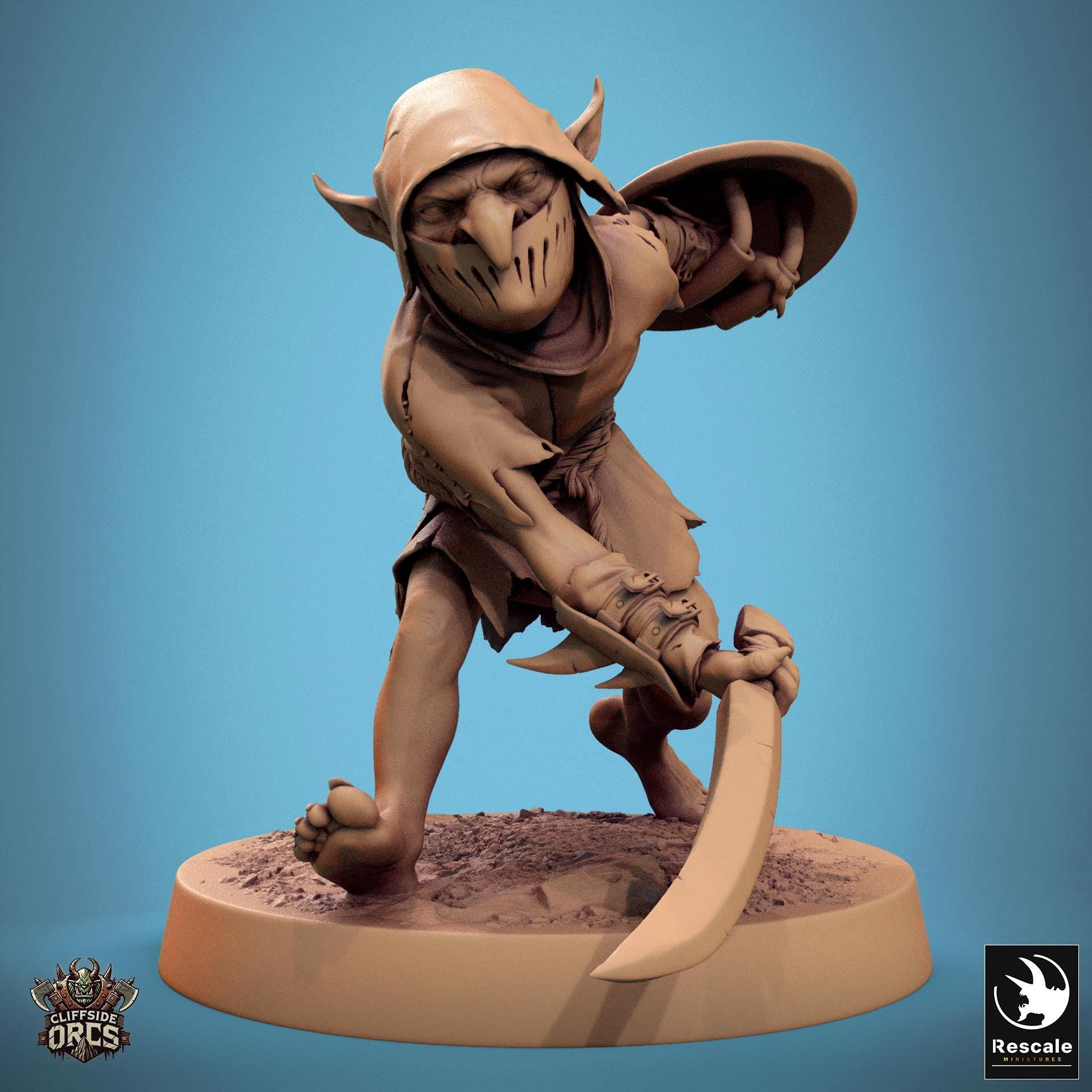Goblins 1 - Resin Miniature - Tabletop miniature - Fantasy Miniature - 32mm - D&D - Sci-fi Miniature - Papsikel DnD