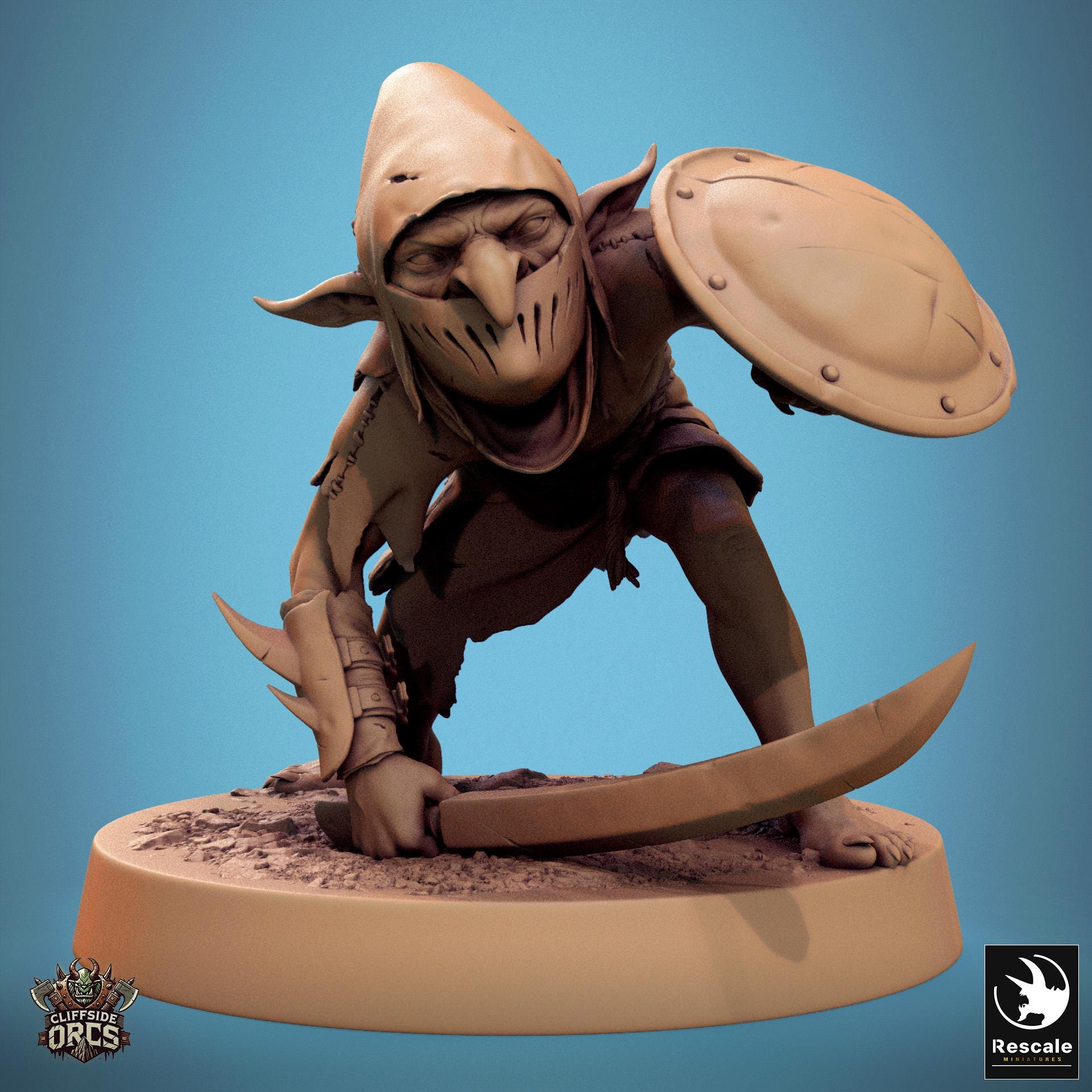 Goblins 1 - Resin Miniature - Tabletop miniature - Fantasy Miniature - 32mm - D&D - Sci-fi Miniature - Papsikel DnD