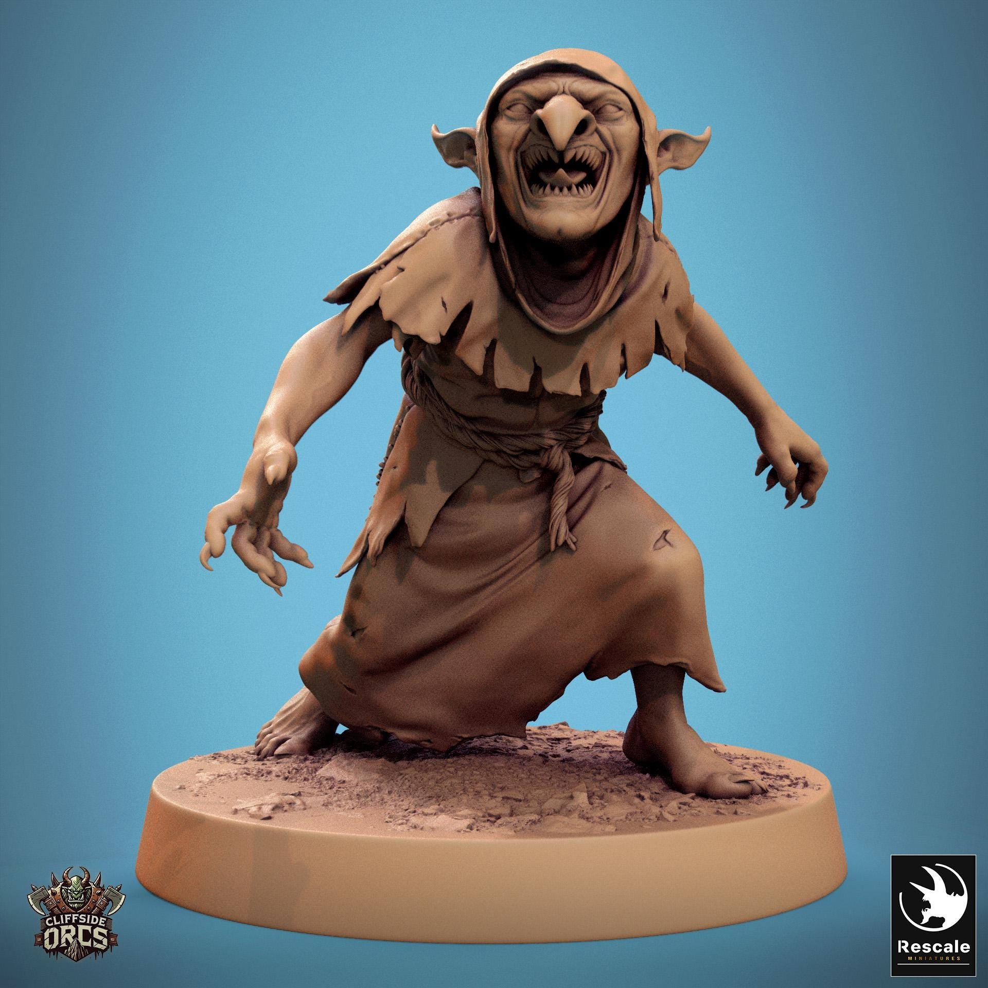 Goblins 2 - Resin Miniature - Tabletop miniature - Fantasy Miniature - 32mm - D&D - Sci-fi Miniature - Papsikel DnD