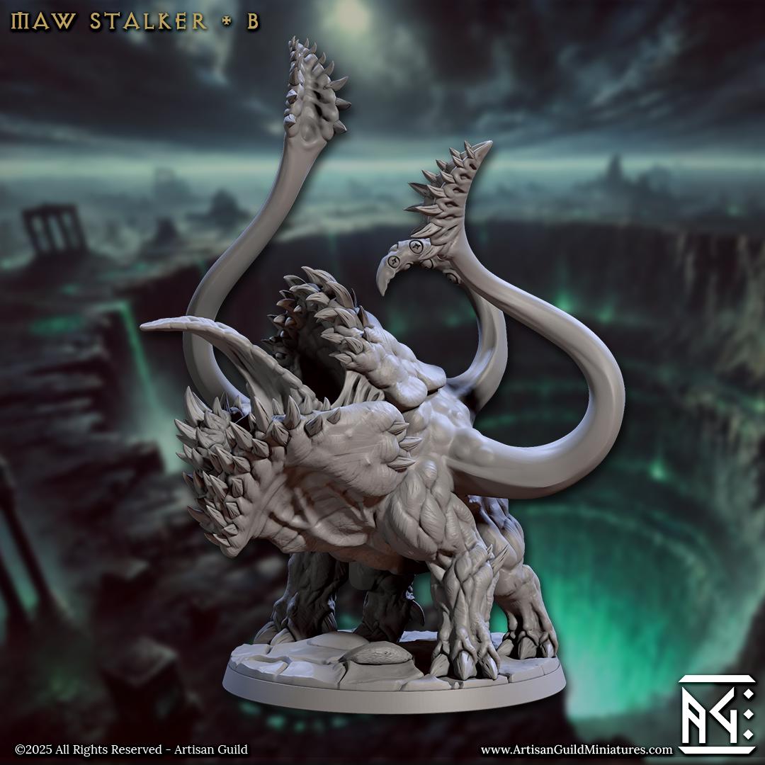 Maw Stalker - 3D Printed Miniature - Fantasy Miniature -Tabletop Miniature - Tabletop Miniature - D&D - Artisan Guild DnD