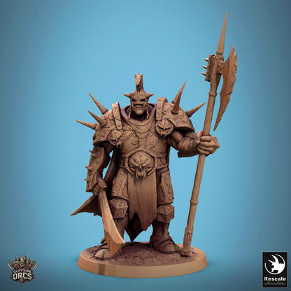 Brutal Orcs 1 -  Resin Miniature - Tabletop  miniature - Fantasy Miniature - 32mm - D&D -  Sci-fi Miniature - Papsikel DnD