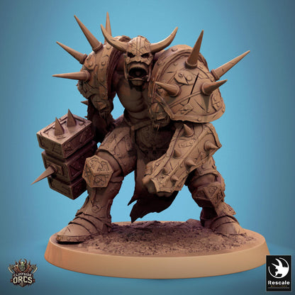 Brutal Orcs 1 -  Resin Miniature - Tabletop  miniature - Fantasy Miniature - 32mm - D&D -  Sci-fi Miniature - Papsikel DnD