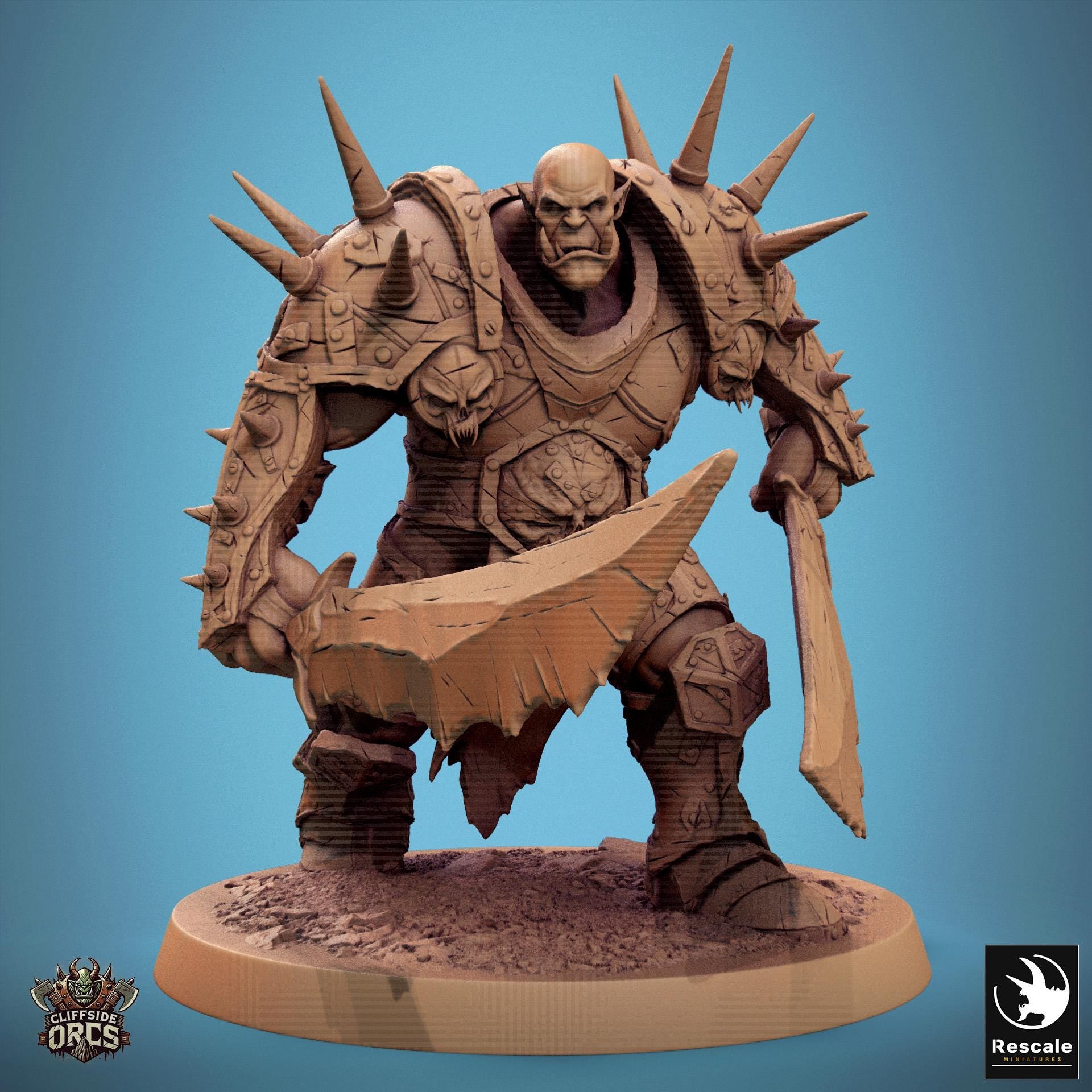 Brutal Orcs 1 - Resin Miniature - Tabletop miniature - Fantasy Miniature - 32mm - D&D - Sci-fi Miniature - Papsikel DnD