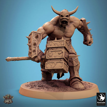 Brutal Orcs 2 -  Resin Miniature - Tabletop  miniature - Fantasy Miniature - 32mm - D&D -  Sci-fi Miniature - Papsikel DnD