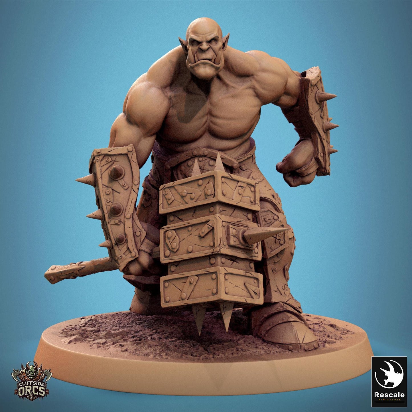 Brutal Orcs 2 -  Resin Miniature - Tabletop  miniature - Fantasy Miniature - 32mm - D&D -  Sci-fi Miniature - Papsikel DnD