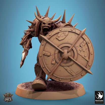 Infantry Orcs 1 - Resin Miniature - Tabletop miniature - Fantasy Miniature - 32mm - D&D - Sci-fi Miniature - Papsikel DnD