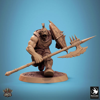 Infantry Orcs 2 - Resin Miniature - Tabletop miniature - Fantasy Miniature - 32mm - D&D - Sci-fi Miniature - Papsikel DnD