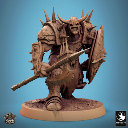 Infantry Orcs 2 - Resin Miniature - Tabletop miniature - Fantasy Miniature - 32mm - D&D - Sci-fi Miniature - Papsikel DnD