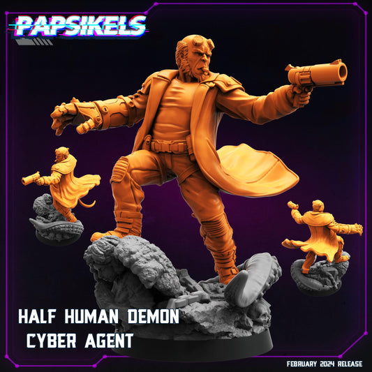 Cyber Agent - Resin Miniature - Tabletop miniature - Fantasy Miniature - 32mm - D&D - Sci-fi Miniature - Papsikel