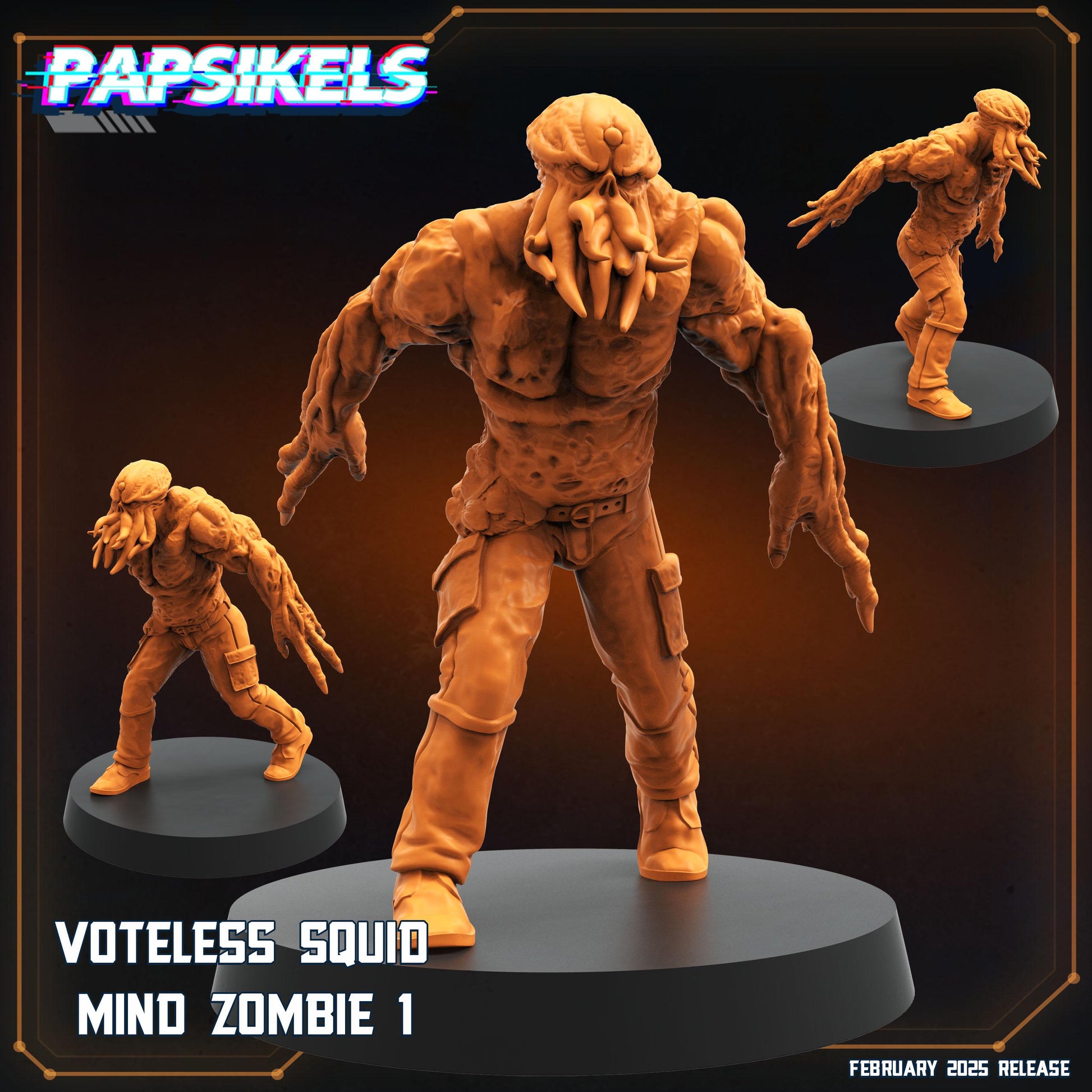 Zombie set - Resin Miniature - Tabletop miniature - Fantasy Miniature - 32mm - D&D - Sci-fi Miniature - Papsikel